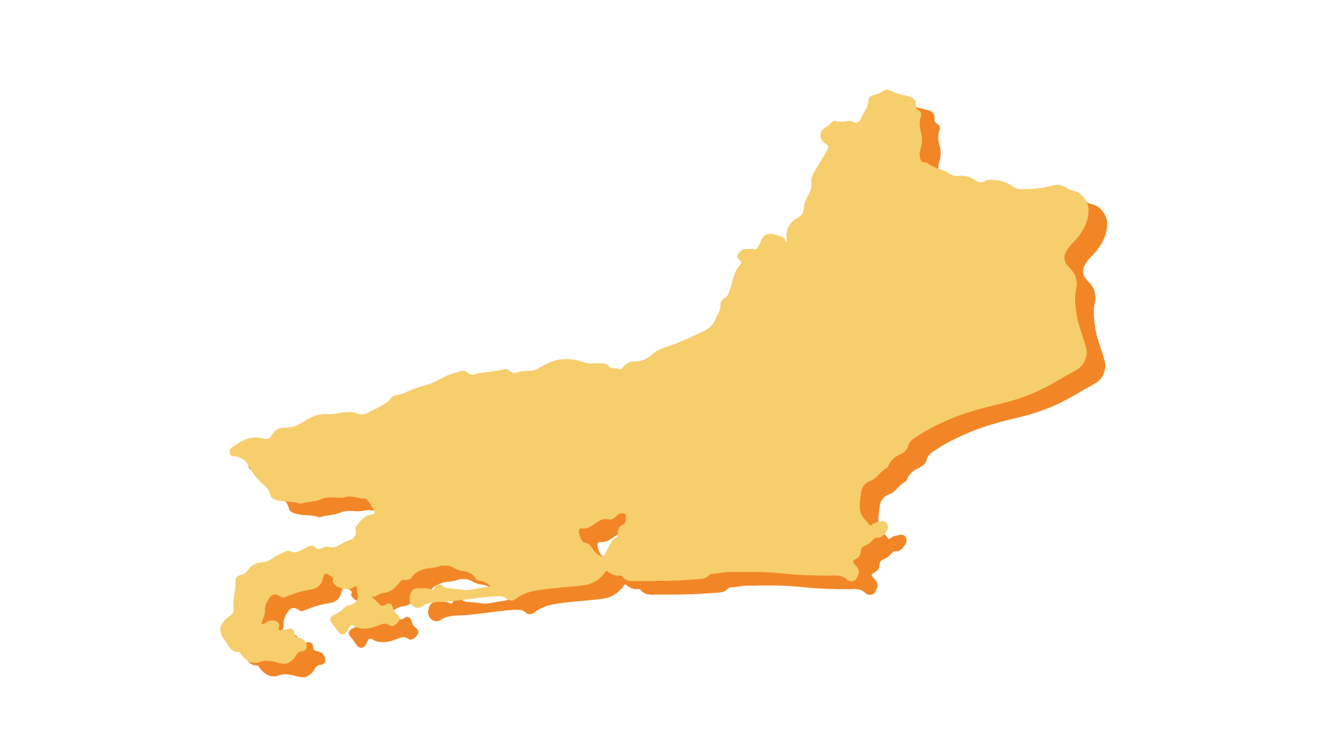 Mapa do estado do Rio de Janeiro — área de cobertura da Aslon Contabilidade