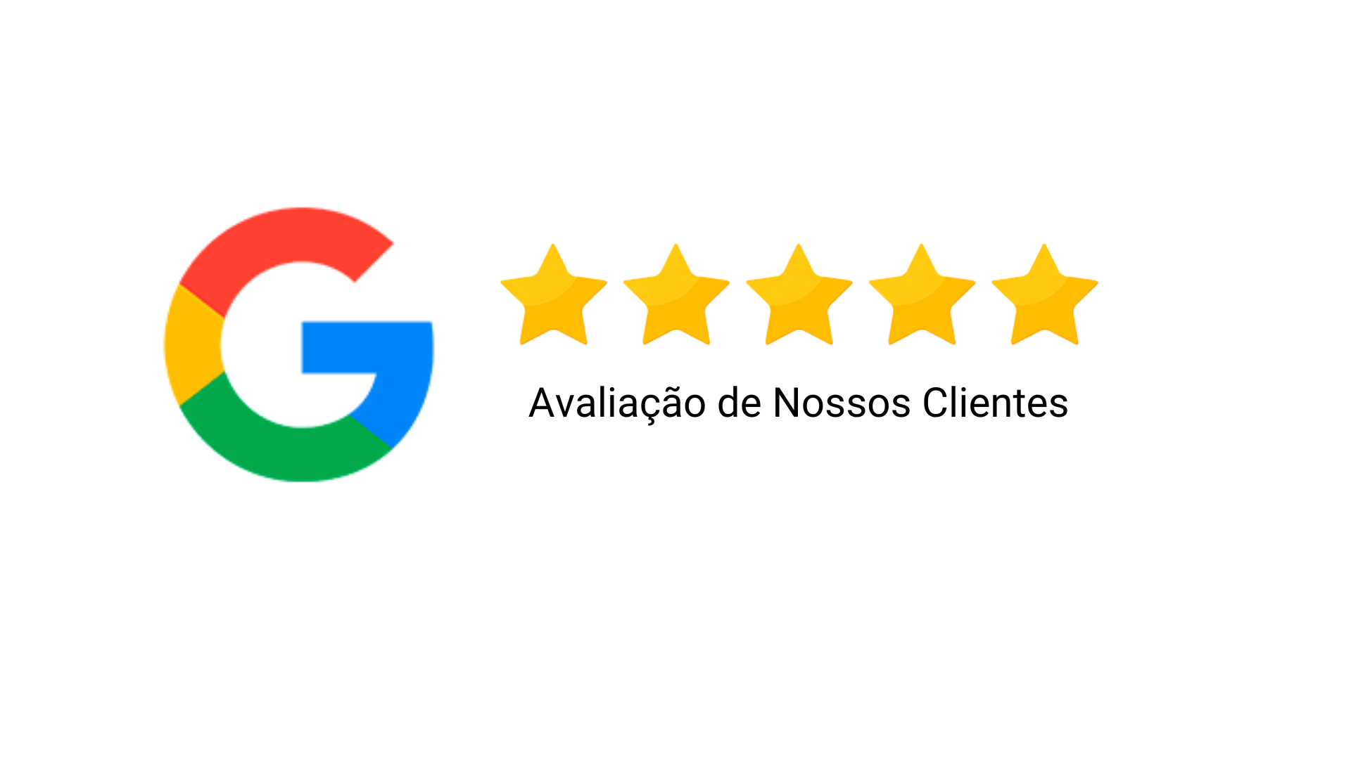 Avaliação 5 estrelas no Google
